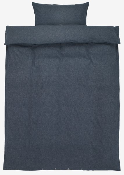 Flanelové povlečení RONJA 140x200 denim modrá