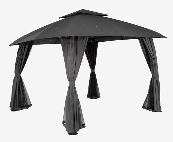 Gazebo SANKT HANS P300xL400 cm grigio