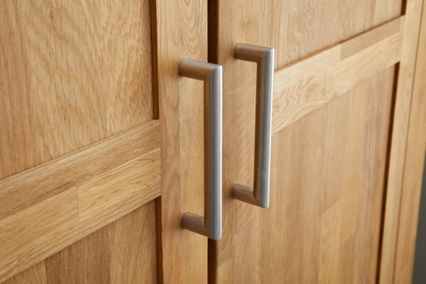Kleiderschrank OLDE 120x200 2 Türen 2 Schubladen eiche