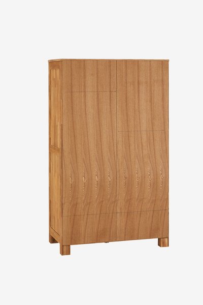 Kleiderschrank OLDE 120x200 2 Türen 2 Schubladen eiche