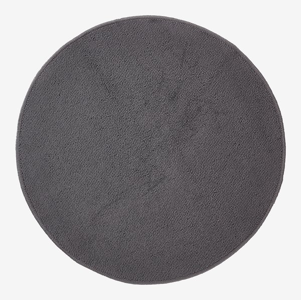 Tapis de bain LUND Ø57 gris anthracite