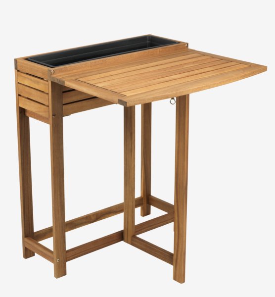 Αναδιπλούμενο τραπέζι VANDREFALK 64x63 σκληρό ξύλο