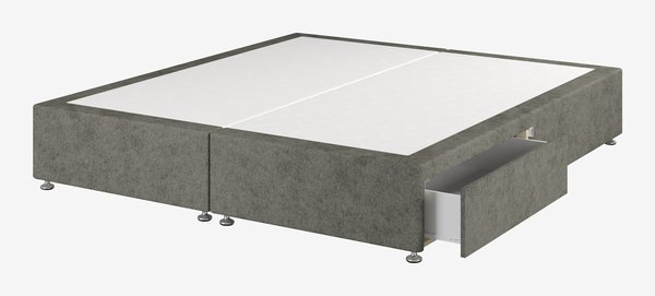 Divan base GOLD D10 2 Drawer Super king Grey-50