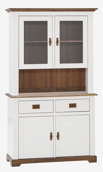 Alzata credenza VILSTED 2 ante bianco/marrone