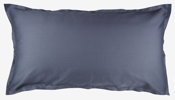 Taie d'oreiller Satin SALLY 40x80 bleu