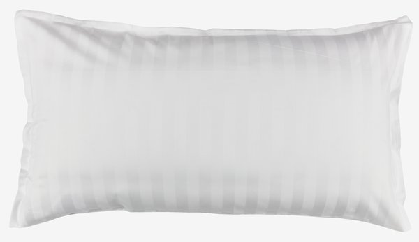 Taie d'oreiller en satin NELL 65x100 blanc