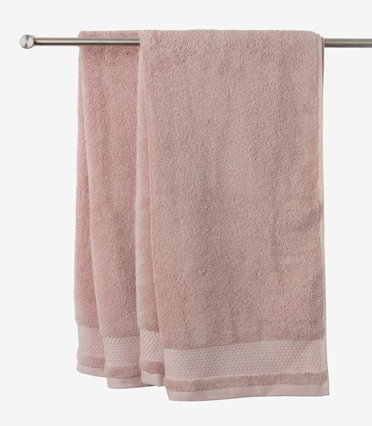 Badehåndklæde NORA 70x140 støvet rosa