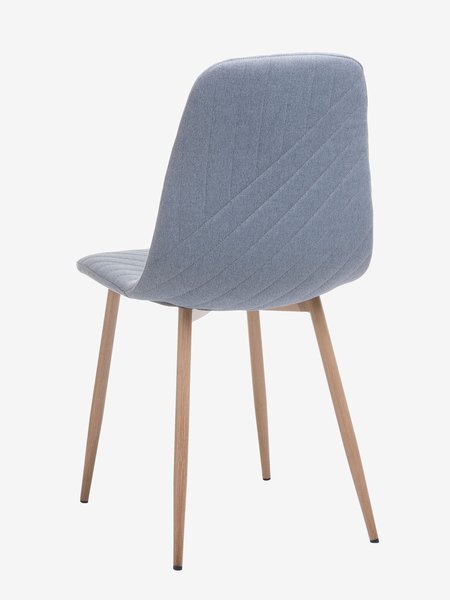 Cadeira de jantar JONSTRUP azul claro/carvalho