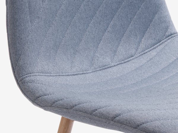 Chaise JONSTRUP bleu clair/chêne