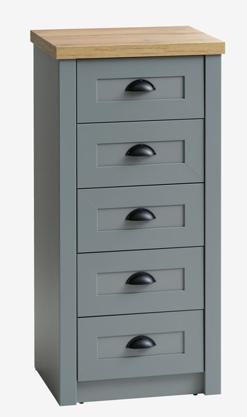 5 drawer chest MARKSKEL grey