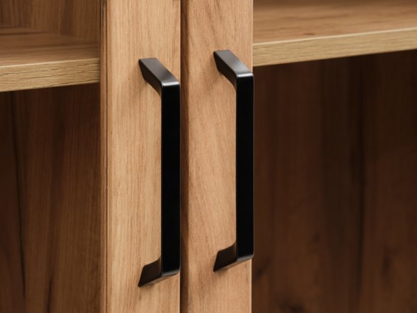 Display cabinet LINTRUP 2 doors oak colour