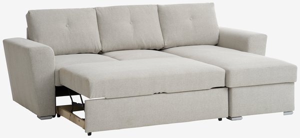 Разтегателен диван с разширение VEJLBY светлобежов текстил