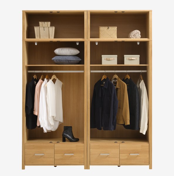 Alzata per armadio HUGGET 96x43 cm rovere