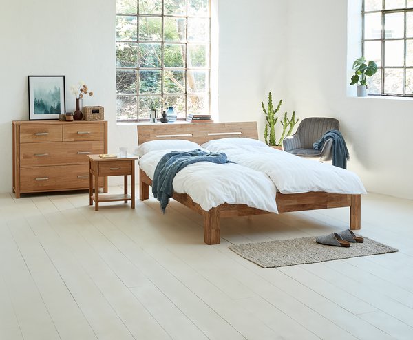 Struttura letto OLSKER 140x200 rovere