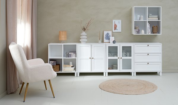 Cabinet SKALS 4 compartments white