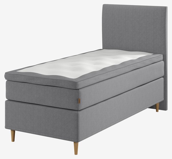 Kontinentalsäng 90x200cm TEVLA GC60 grå-29 DREAMZONE