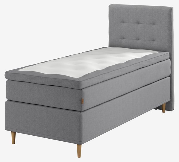 Kontinentalsäng 90x200cm TEVLA GC60 grå-29 DREAMZONE