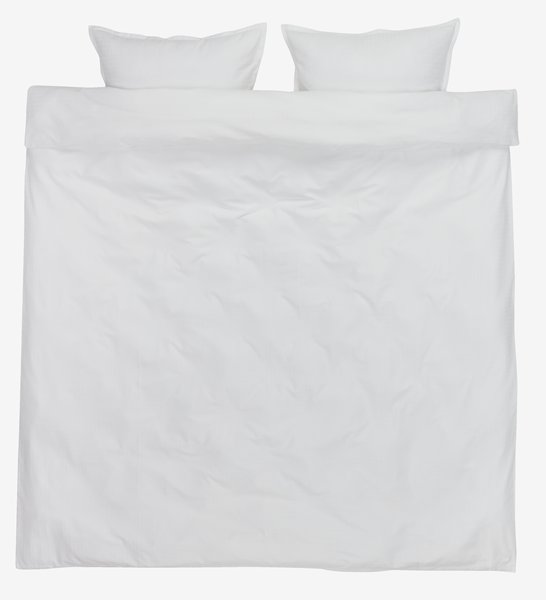 Sateen duvet cover set INGEBORG King white