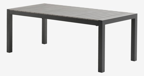 Trädgårdsbord HOBURGEN B95xL205/275 grå