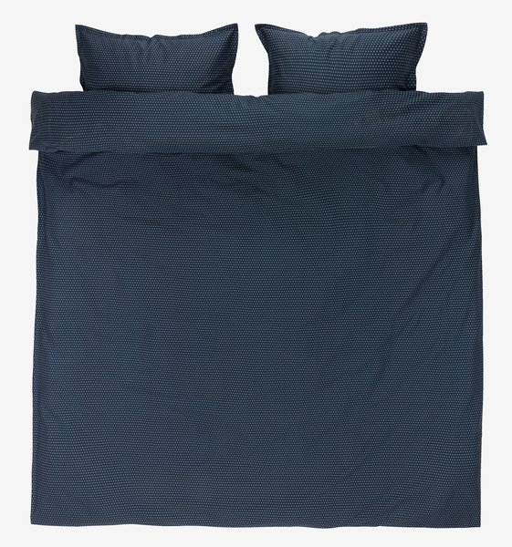 Satengsengesett NIRA 200x220 mørk blå