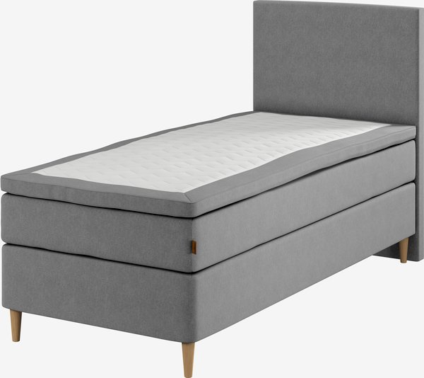 Boxspring 90x200 HEMLA GC75 grijs-23 latex