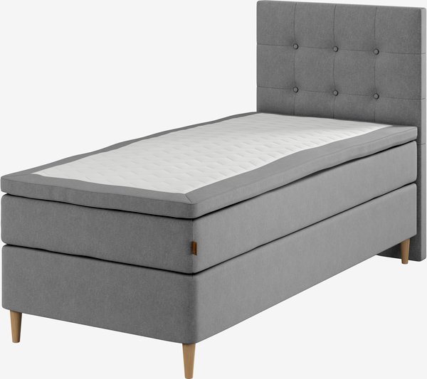 Boxspring 90x200 HEMLA GC75 grijs-23 latex