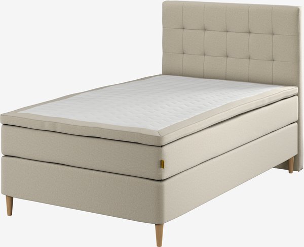 Sommier tapissier 120x200 GOLD C75 latex Sable-91