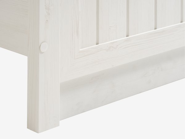 Bed frame MARKSKEL King oak/white
