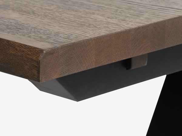 Table SANDBY 100x160 chêne foncé