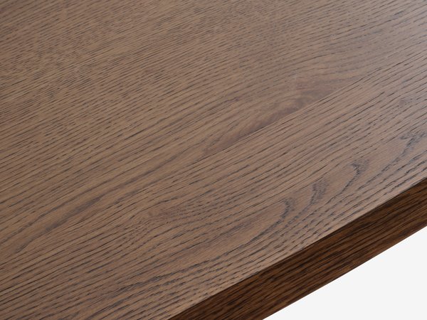SKOVLUNDE L200 tafel donker eiken + 4 JONSTRUP cognac