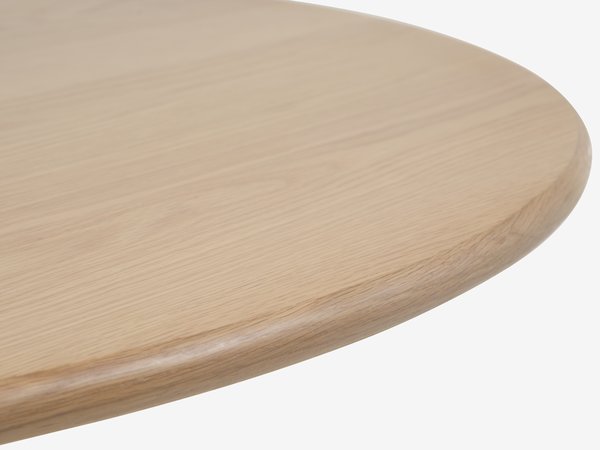 Tafel SKIBET Ø120 licht eiken