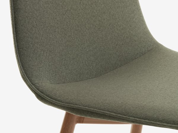 Chaise BISTRUP olive/chêne