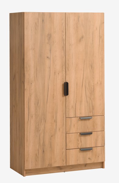 Wardrobe JENSLEV 96x176 oak