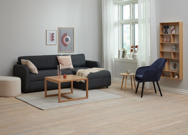 Rug SVARTAKS 140x200 white/grey