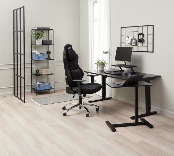 Bureau ajustable SLANGERUP 80x160 noir