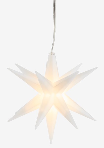 Étoile de Noël HEULANDIT Ø12cm a/LED et minuterie