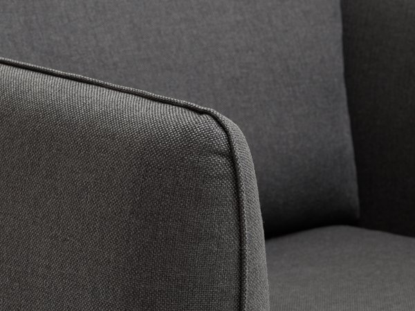 Fauteuil AARHUS tissu gris foncé