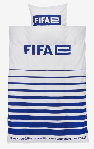 Obliečky FIFA 140x200 biela/modrá