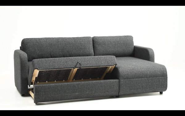 Sofa bed chaise longue JETSMARK grey