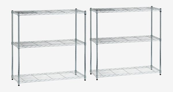 Étagère VINDINGE 6 tablettes chrome