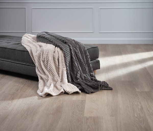 Fleecehuopa HAGTORN 140x200 harmaa