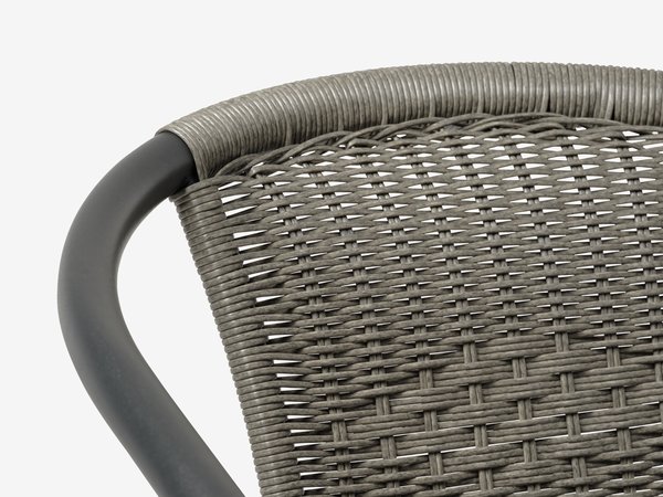 RADSTRUP Ø60 tafel + 2 GRENAA stoelen zwart