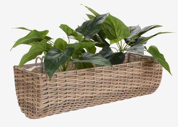 Balcony planter STEINTROST W18xL50xH16 natural