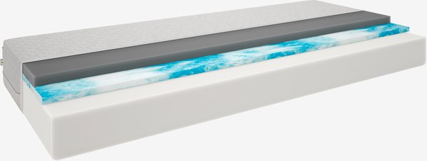 Schaummatratze 90x200 WELLPUR KVITA GF85 grau