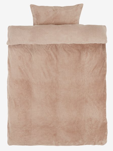 Fleece-Bettwäsche RIE 140x200 sand