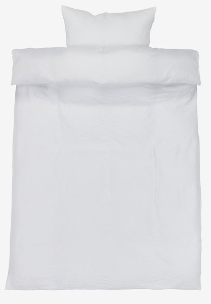 Juego funda nórdica milrayas LUSINE 155x220 blanco