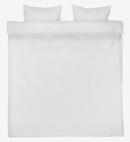 Set krep posteljine LUSINE 200x220 bela