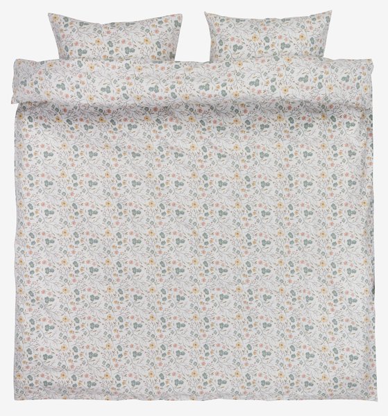 Flannel duvet cover set ERIKA Double multi