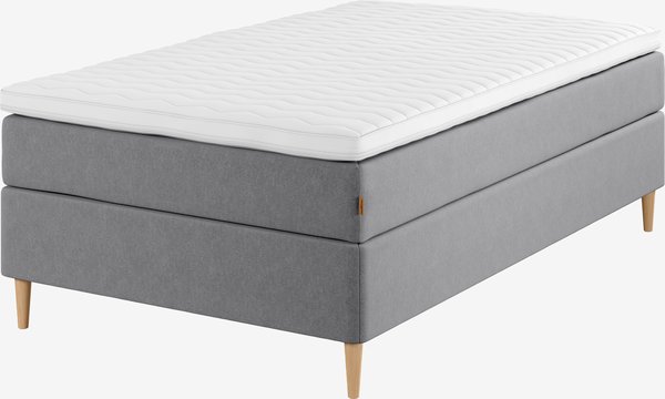 Boxspring 120x200 GOLD C30 grijs-23 DREAMZONE