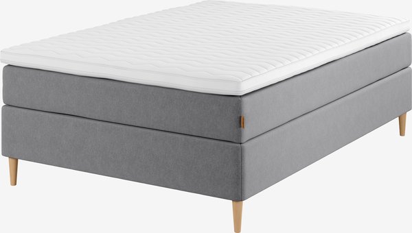 Boxspring 140x200 GOLD C30 grijs-23 DREAMZONE